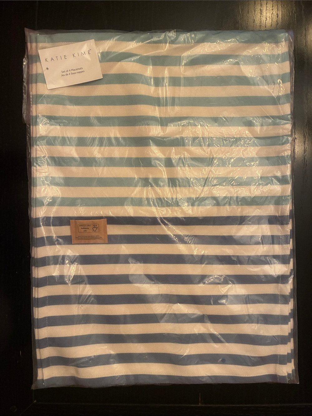 Katie Kime Blue and White Striped Kitchen Linens